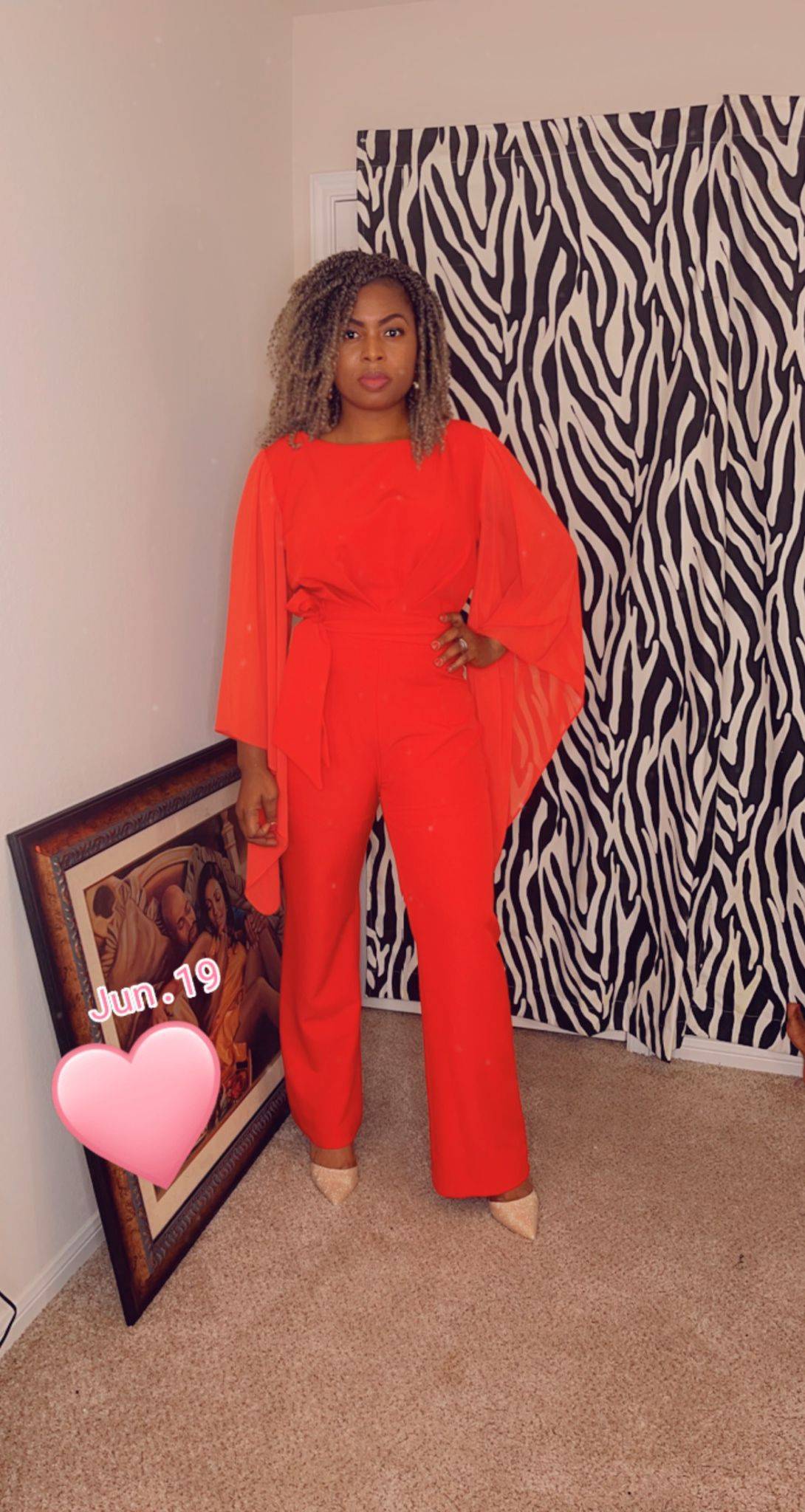 Red is sweet Jumpsuit-Oyindre-